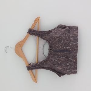 Varley zippered front sports bra